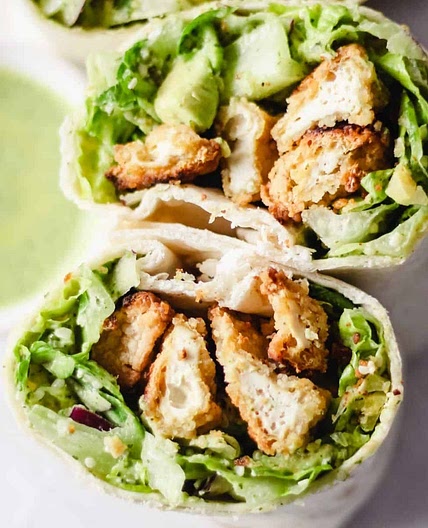 Green Goddess Crunchy Tofu Wrap