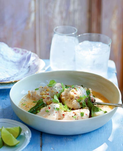 Chicken with lemongrass, lime and coriander