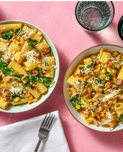 Creamy chorizo pasta