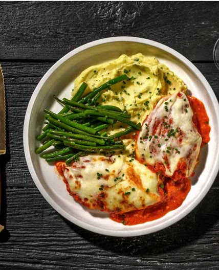 Cheesy Chicken and Serrano Ham Parmigiana
