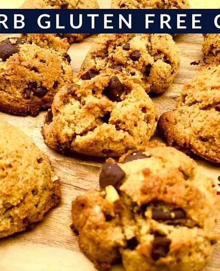 LOW carb, LOW fat gluten FREE healthy cookies! Vegan subs* & easy delicious recipe. Less sugar used!
