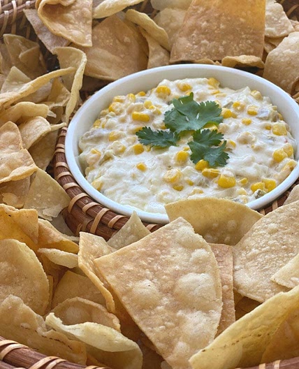 Corn Dip with Mexican Style Sour Cream