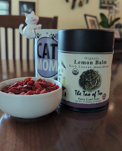 Lemon Balm Goji Berry Herbal Tea