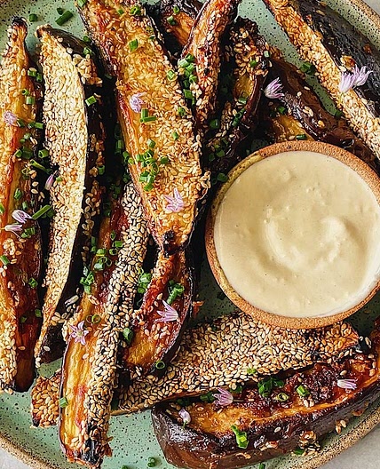 MISO HONEY GLAZED EGGPLANT FRIES