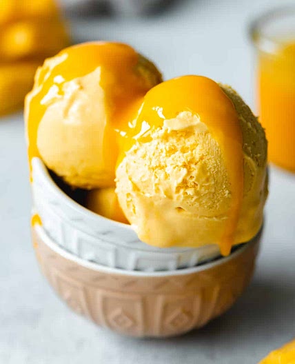 Vegan Mango Ice Cream