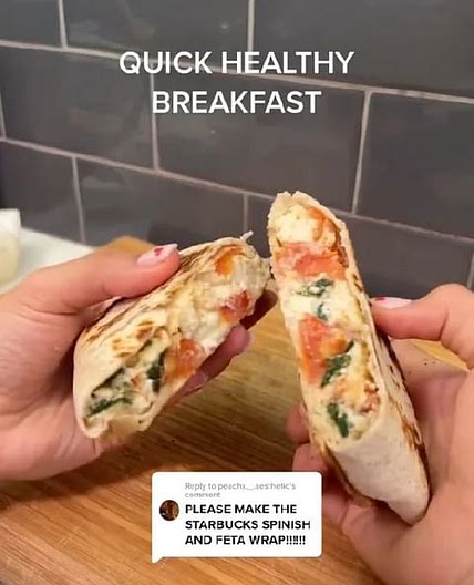Copycat Starbies Egg White Feta Wrap