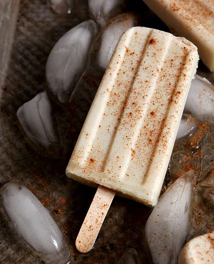 Spiced Rum Horchata Popsicles