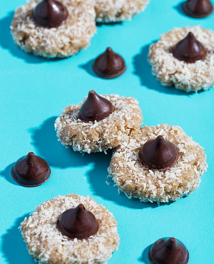 Chocolate Kiss and Coconut No-Bake Cookies - Bake Believe
