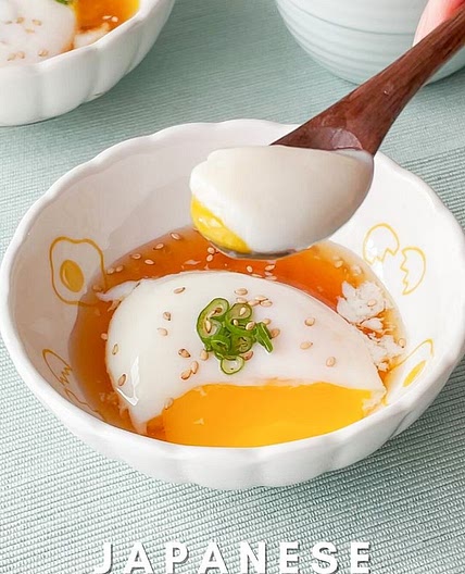 Japanese Onsen Egg Recipe⤵️