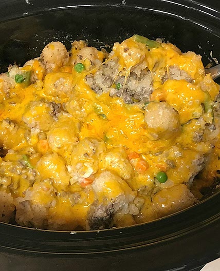 Tater Tot Casserole with Beef and Veggies(FREEZER MEAL)