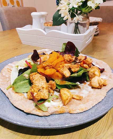 Chicken Fajita Naans