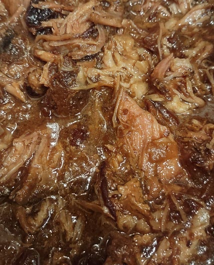 Cranberry Pork Roast with Green Beans