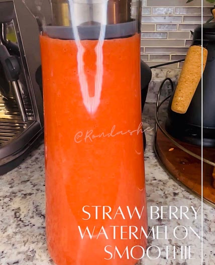 Strawberry watermelon smoothie 