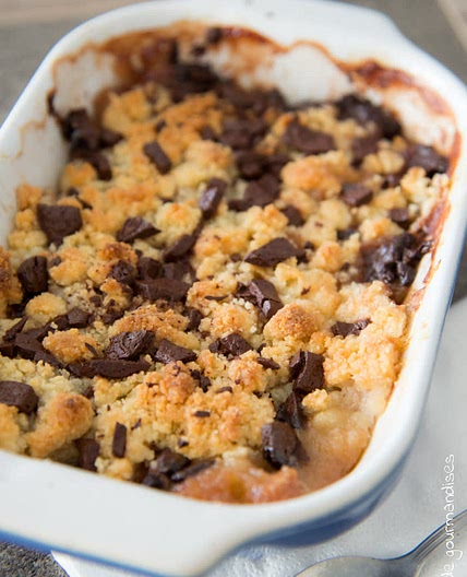 Crumble chocolat banane