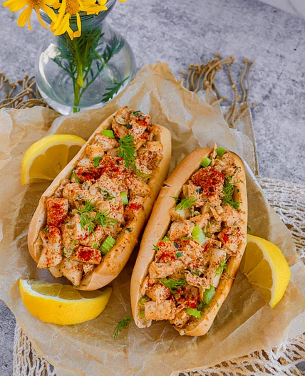 The Best Vegan Lobster Rolls (gluten free)