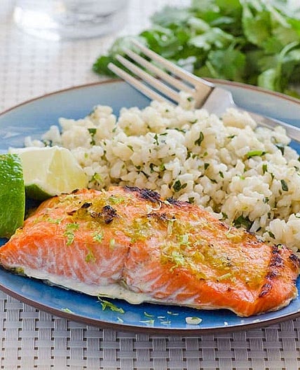 Healthy Lime and Ginger Marinated Salmon