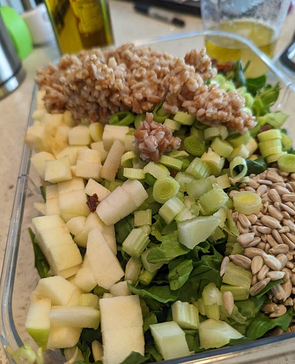 Farro With Dandelion Greens