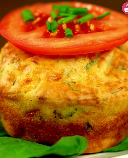 Spinach and Tomato Muffins