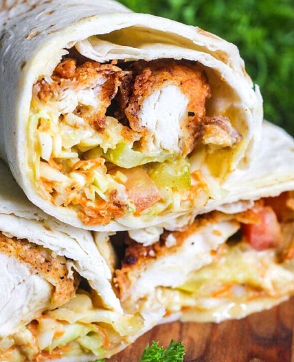 Honey Mustard Chicken Wraps