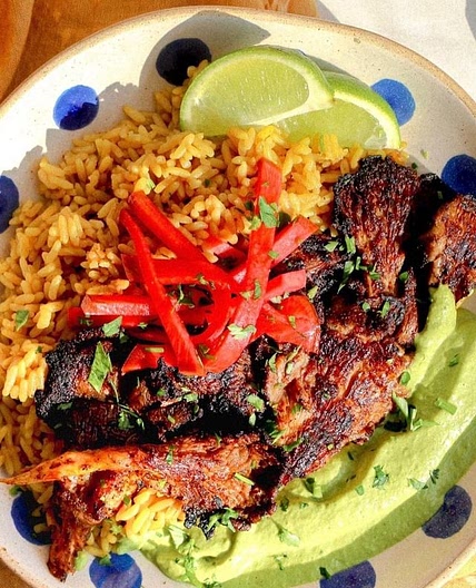 PUT THIS ON EVERYTHING 🫦 (recipe below) This pollo a la brasa inspired marinade takes queues from the classic Peruvian dish. 🇵🇪 Full of citrus notes from lime, warming spices like cayenne and cumin, and the perfect amount of saltiness from soy sauce. Th