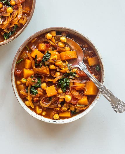 Apricot, Squash and Chickpea Tagine