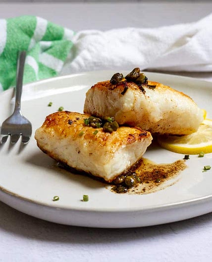 Lingcod Recipe: Pan-Seared Fish with Lemon Caper Sauce