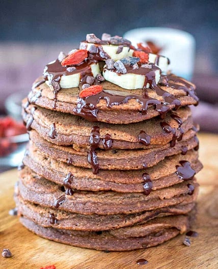 Chocolate Banana Pancakes