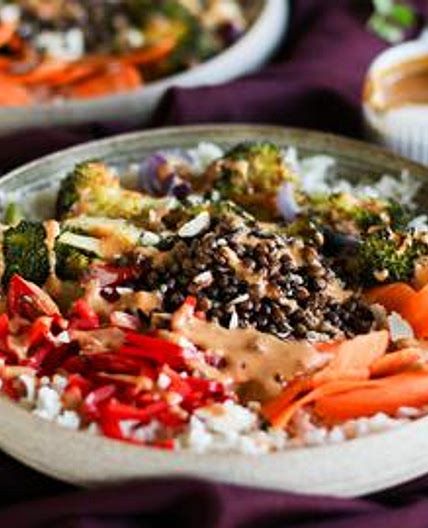 Coconut Roasted Lentil Nourish Bowl
