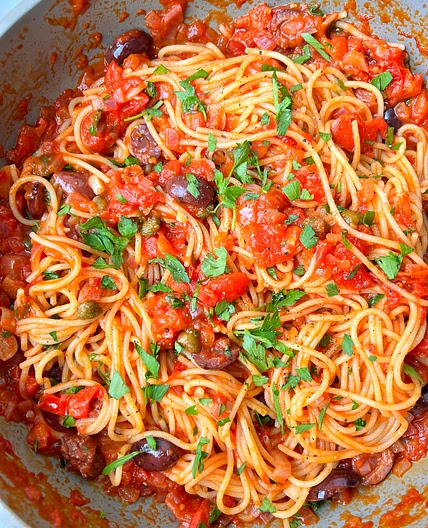 Simple Puttanesca Pasta