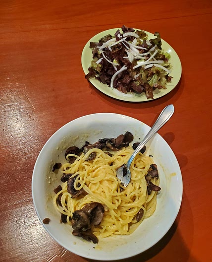 Easy Vegetarian Carbonara