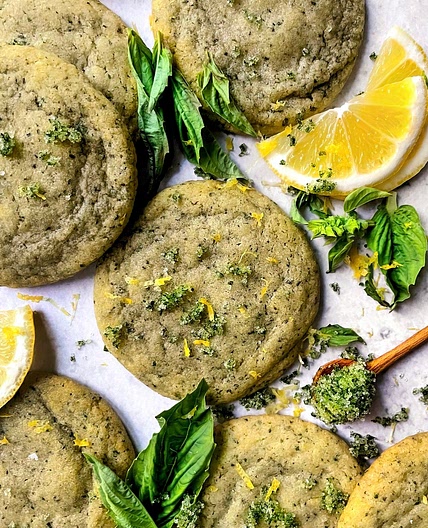 Lush Lemon + Basil Sugar Cookies — the deeper living