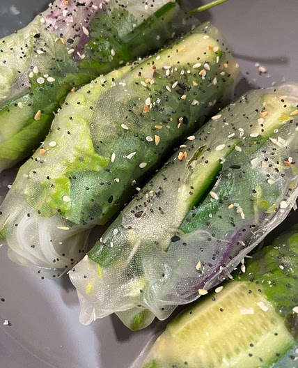 Easy Summer Rolls and Peanut Sauce