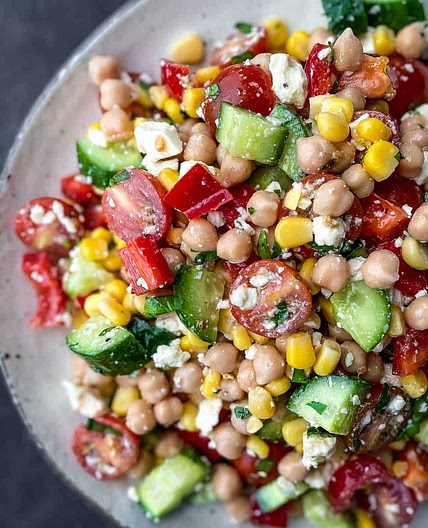 Chickpea Salad with Feta