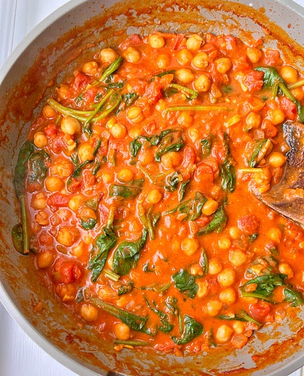 Harissa Chickpea Curry (15 minutes)
