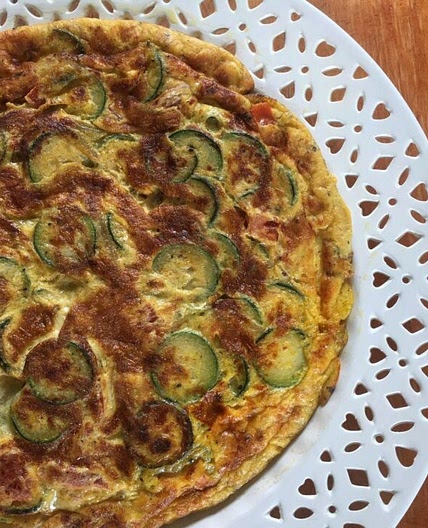 Frittata Recipe With Zucchini And Fresh Tomato