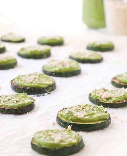 Vegan Zuchinni Pizza Bites