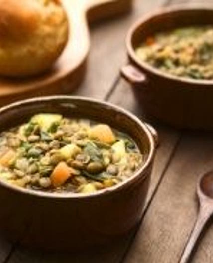 SWEET POTATO AND LENTIL SOUP