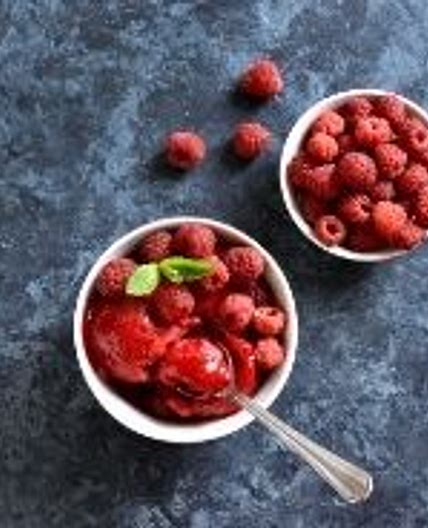 Raspberry sorbet