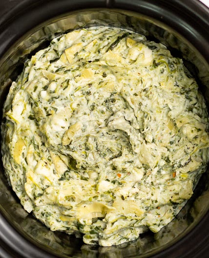 CROCKPOT ARTICHOKE SPINACH DIP