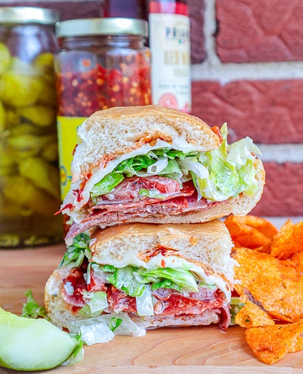 THE Viral Grinder Salad Sandwich