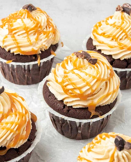Chocolate Caramel Cupcakes