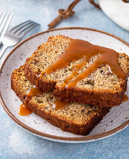 Salted Caramel Banana Bread