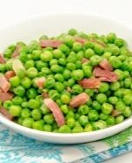 Peas with ham recipe