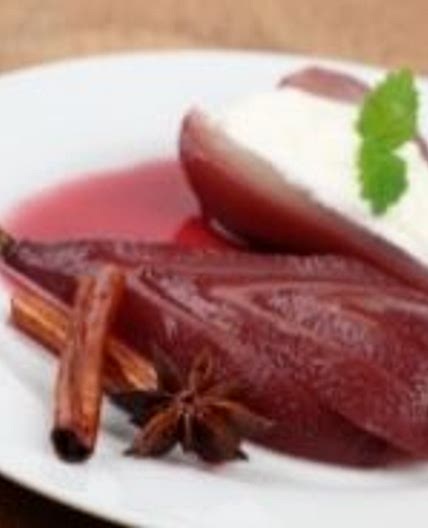 Pears Poached in Ginger