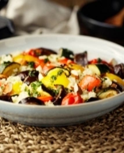 Couscous salad with roasted vegetables