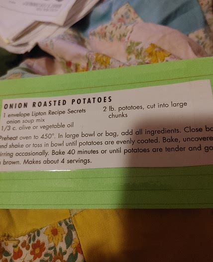 Onion roasted potatoes