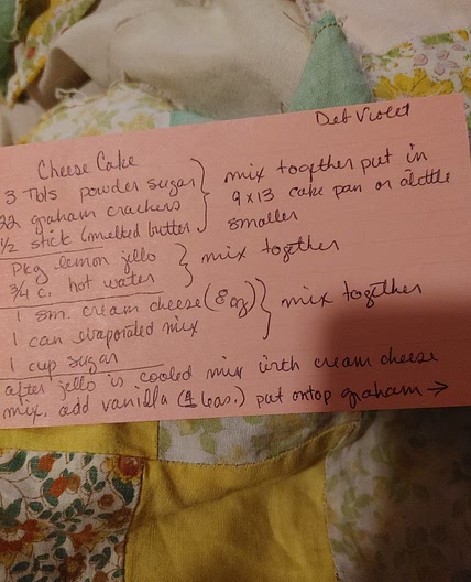 Deb V cheesecake