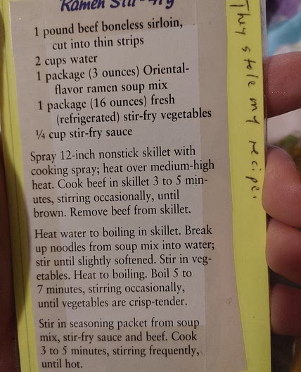Ramen stir fry