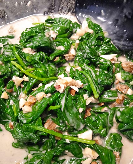 Vegan Spinach cream