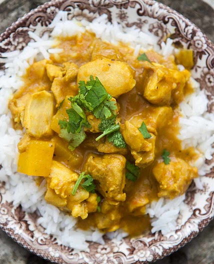 Fresh Mangos, Chicken, and Coconut Milk Combine in This Creamy Mango Chicken Curry
